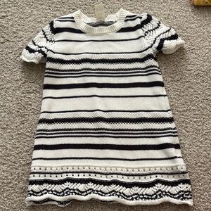 OshKosh B'gosh Black and White Striped Formal Dress